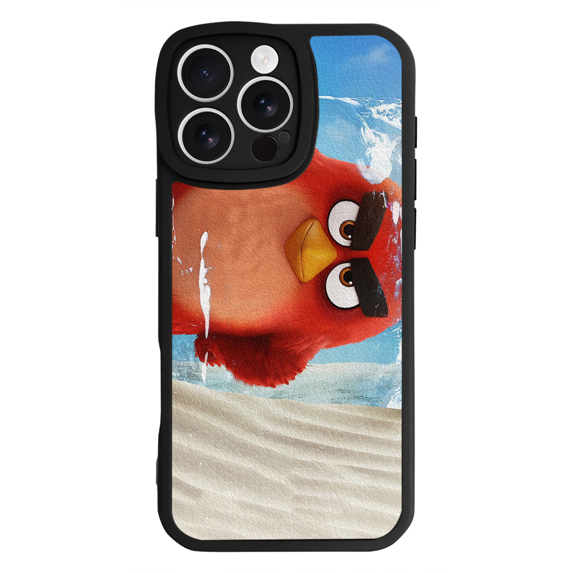 （画像用） Angry Birds アングリーバード 【iPhone 16シリーズ対応】シリコンスマホケース（レザー調） 材質：シリコン